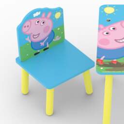 Peppa Pig – Table and 2 Chairs - Multi-Coloured – Wood - thumbnail 4