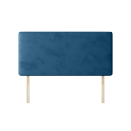 Cornell - King Size - Plain Headboard - Blue - Velvet - 5ft - Happy Beds - thumbnail 4