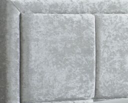 Hannover - King Size - Ottoman Bed - Light Grey - Velvet - 5ft - Happy Beds - thumbnail 7