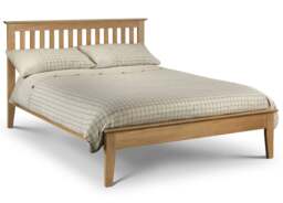Salerno - Single - Oak Finish Wooden Bed Frame - Low Foot End- 3ft - Happy Beds - thumbnail 2