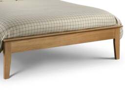 Salerno - Single - Oak Finish Wooden Bed Frame - Low Foot End- 3ft - Happy Beds - thumbnail 6
