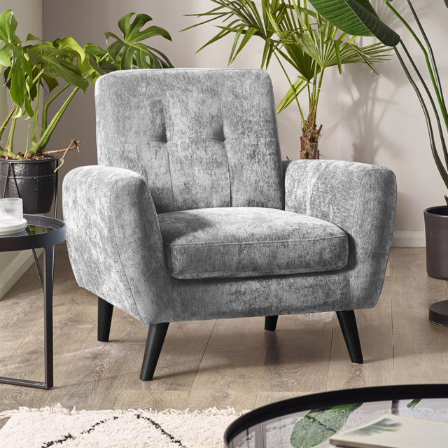 Monza - Armchair - Dove Grey - Fabric - image 1
