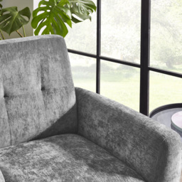 Monza - Armchair - Dove Grey - Fabric - thumbnail 3