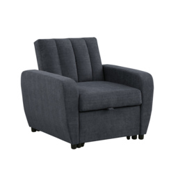 Gibson - Chair Sofa Bed - Grey - Fabric - Single Chair - Make It Homely - thumbnail 3