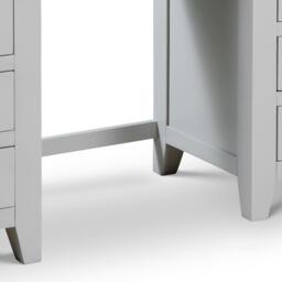 Richmond - Double Pedestal Dressing Table - Grey/Oak - Wooden - Happy Beds - thumbnail 5