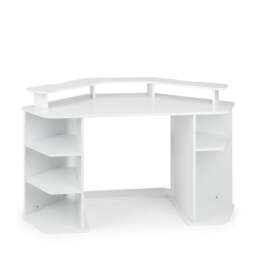Orbit - Corner Gaming Desk - White - Wooden - Happy Beds - thumbnail 7