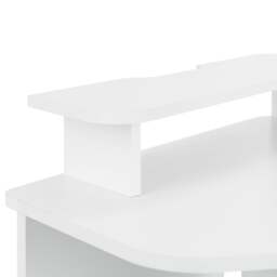Orbit - Corner Gaming Desk - White - Wooden - Happy Beds - thumbnail 5