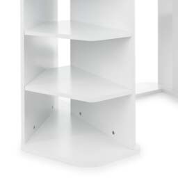 Orbit - Corner Gaming Desk - White - Wooden - Happy Beds - thumbnail 3