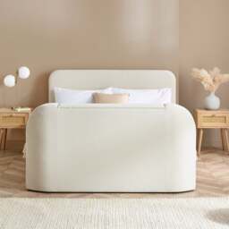 Shelly - Super King Size - TV Bed - Cream - Fabric - 6ft - thumbnail 5