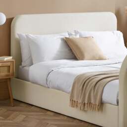Shelly - Super King Size - TV Bed - Cream - Fabric - 6ft - thumbnail 6
