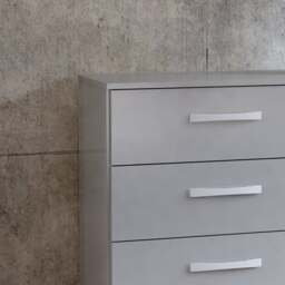 Lynx - 6 Drawer Wide Chest - Grey - Wooden - Happy Beds - thumbnail 3