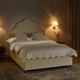 Chelsea - Super King-Size - Ottoman Storage Bed - Natural Striped - Fabric - 6ft - thumbnail 7