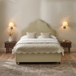 Chelsea - Super King-Size - Ottoman Storage Bed - Natural Striped - Fabric - 6ft - thumbnail 4