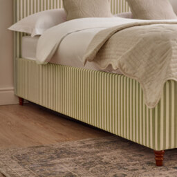 Chelsea - Super King-Size - Ottoman Storage Bed - Natural Striped - Fabric - 6ft - thumbnail 6