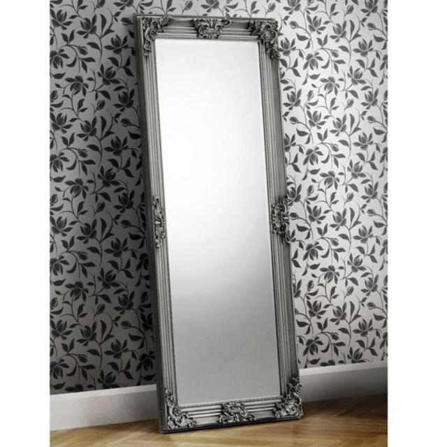 Rococo - Full Length - Dress Mirror - Pewter - Mirror/Metal - Happy Beds - image 1