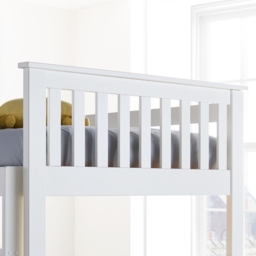 Oslo - Kids Quadruple Sleeper Bunk Bed - White - Wooden - 4ft - Happy Beds - thumbnail 5