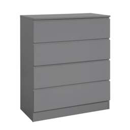Oslo - 4 Drawer Chest of Drawers - Grey - Wooden - Happy Beds - thumbnail 6
