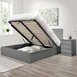 Oslo - 4 Drawer Chest of Drawers - Grey - Wooden - Happy Beds - thumbnail 2