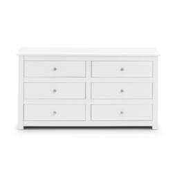 Radley - 6 Drawer Chest - White - Wooden - Happy Beds - thumbnail 3