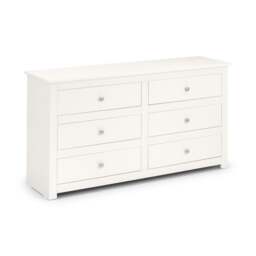 Radley - 6 Drawer Chest - White - Wooden - Happy Beds - thumbnail 2