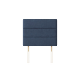 Cornell - Small Single - Lined Headboard - Dark Blue - Fabric - 2ft6 - Happy Beds - thumbnail 3