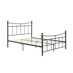 Emily - Double Black Metal Bed Frame - 4ft Small - Happy Beds - thumbnail 8