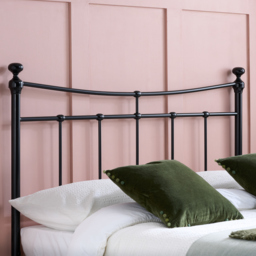Emily - Double Black Metal Bed Frame - 4ft Small - Happy Beds - thumbnail 3