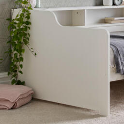Tyler - Single - Day Bed Only - White - Wood - 3ft - Happy Beds - thumbnail 2
