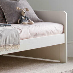 Tyler - Single - Day Bed Only - White - Wood - 3ft - Happy Beds - thumbnail 3