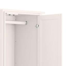 Maine - 2 Door Combination Wardrobe - Surf White - Wooden - Happy Beds - thumbnail 4