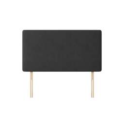 Cornell - Double - Plain Headboard - Dark Grey - Charcoal - Fabric - 4ft6 - Happy Beds - thumbnail 1