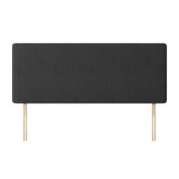 Cornell - Double - Plain Headboard - Dark Grey - Charcoal - Fabric - 4ft6 - Happy Beds - thumbnail 5