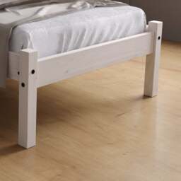 Rio - Single - White Washed Solid Pine Bed Frame - 3ft - Happy Beds - thumbnail 5