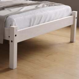 Rio - Single - White Washed Solid Pine Bed Frame - 3ft - Happy Beds - thumbnail 6