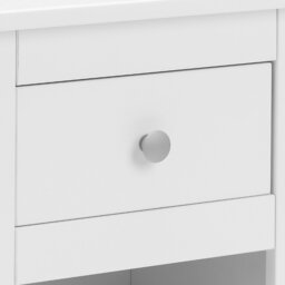 Radley - 1 Drawer Bedside Table - White - Wooden - Happy Beds - thumbnail 6