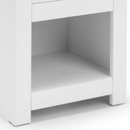 Radley - 1 Drawer Bedside Table - White - Wooden - Happy Beds - thumbnail 5