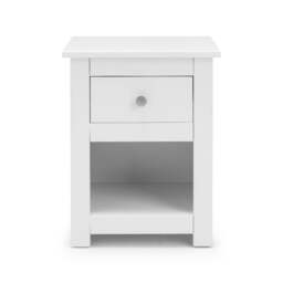 Radley - 1 Drawer Bedside Table - White - Wooden - Happy Beds - thumbnail 3