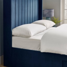 Leila - King-Size - Storage Bed - Blue - Velvet - 5ft - thumbnail 2
