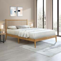 Padeswood - King-Size - Low Foot-End Bed - Oak - Wooden - 5ft - Happy Beds