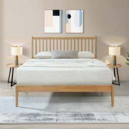 Padeswood - King-Size - Low Foot-End Bed - Oak - Wooden - 5ft - Happy Beds - thumbnail 3