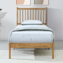 Padeswood - King-Size - Low Foot-End Bed - Oak - Wooden - 5ft - Happy Beds - thumbnail 4