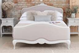 Etienne - King Size - French Bed - Grey - Fabric and Wooden - 5ft - Willis & Gambier - Happy Beds - thumbnail 2