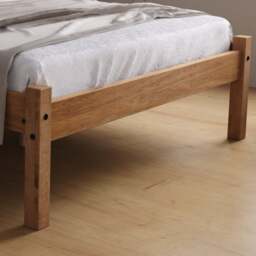 Rio -Single - Waxed Solid Pine Wooden Bed Frame - 3ft - Happy Beds - thumbnail 6