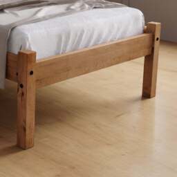 Rio -Single - Waxed Solid Pine Wooden Bed Frame - 3ft - Happy Beds - thumbnail 5