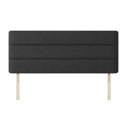 Cornell - Single - Lined Headboard - Dark Grey - Charcoal - Fabric - 3ft - Happy Beds - thumbnail 5