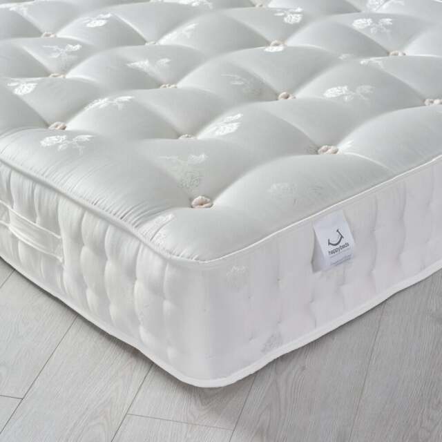 Signature Platinum 2000 Pocket Sprung Orthopaedic Natural Fillings Mattress - Double - Medium to Firm - 4ft6 (135 x 190 cm) - Happy Beds - image 1