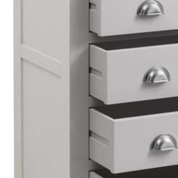 Richmond - 4+2 Drawer Chest - Grey/Oak - Wooden - Happy Beds - thumbnail 6