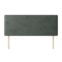 Cornell - Small Double - Plain Headboard - Dark Grey - Velvet - 4ft - Happy Beds - thumbnail 4