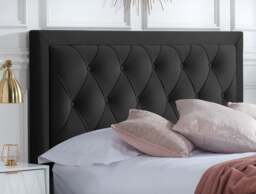 Woodbury - King Size - 4 Drawer Storage Bed - Black - Velvet - 5ft - Happy Beds - thumbnail 7