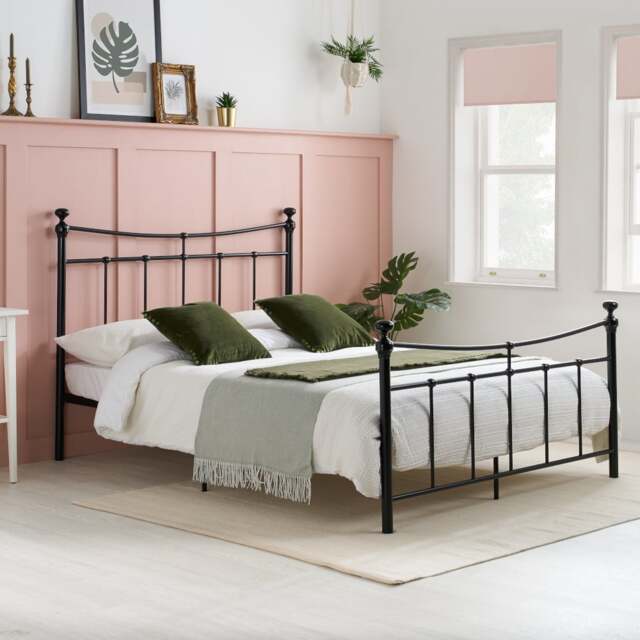 Emily - Single - Black Metal Bed Frame - 3ft - Happy Beds - image 1